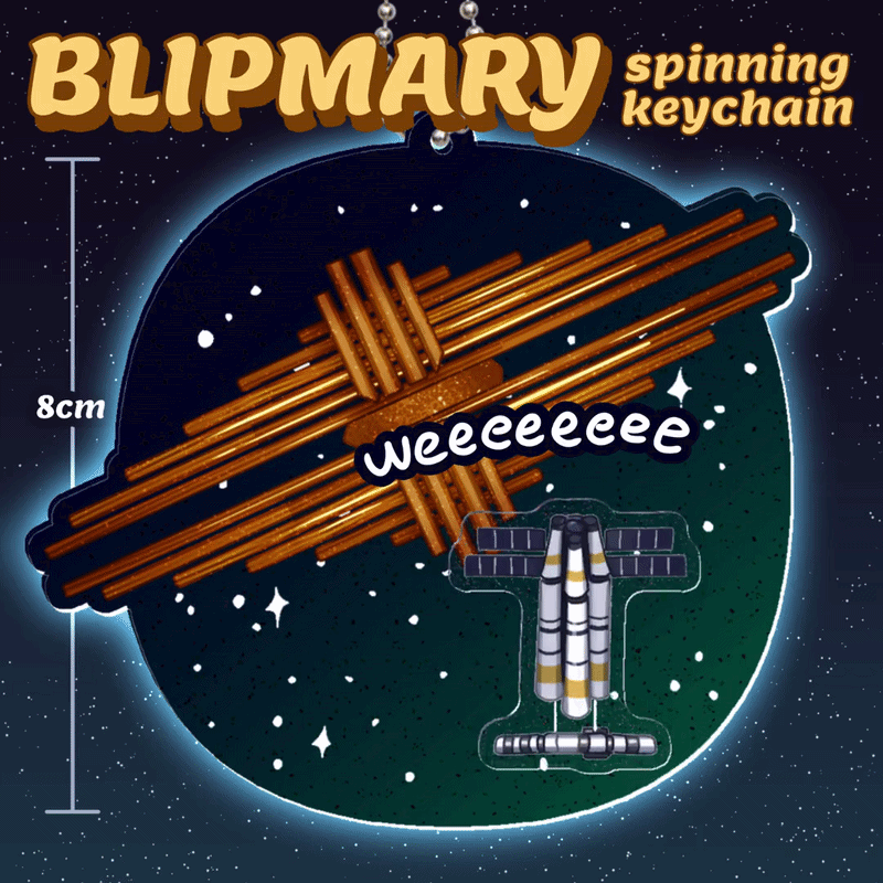 Blipmary Spinning Keychain