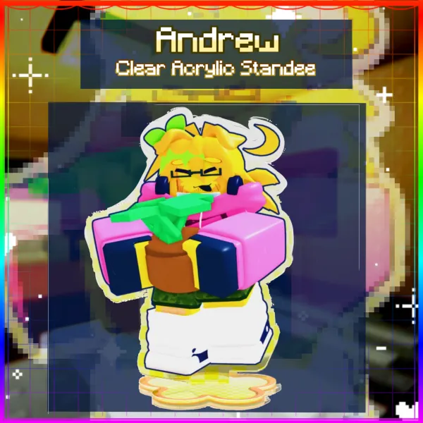 Andrew Bad Things 🌼 | Clear Acrylic Standee
