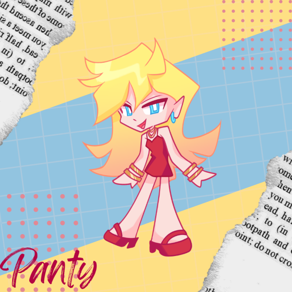 Panty PASWG Panty and Stocking with Garterbelt Colored Edge Die Cut Stickers