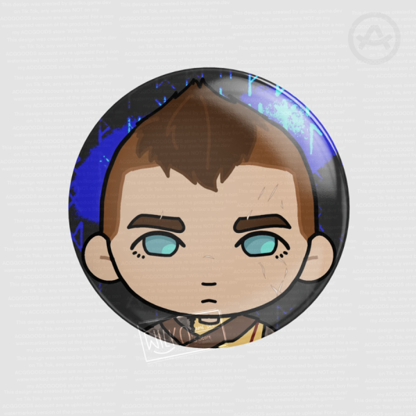 Atreus God of War Ragnarök Chibi Round Badge (GLOSS)
