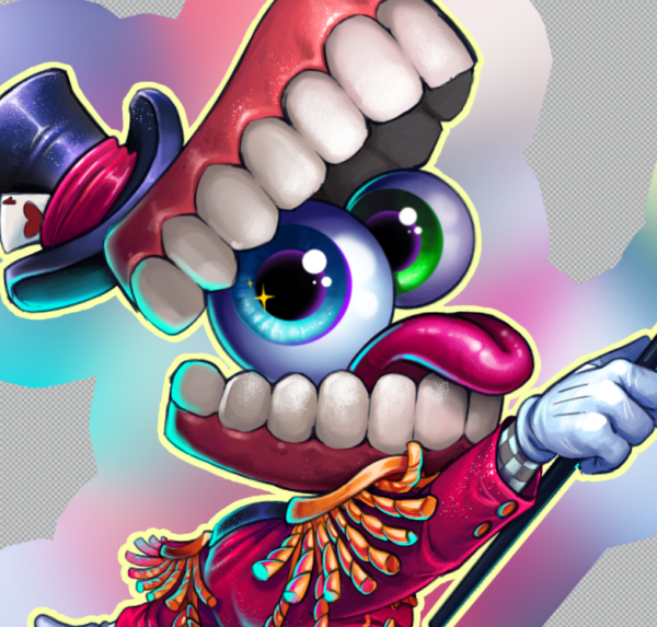Glitter Acrylic Keychain - Ringmaster