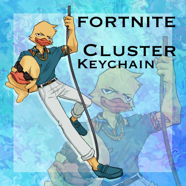 Cluster | Fortnite Keychain