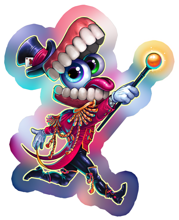 Glitter Acrylic Keychain - Ringmaster L