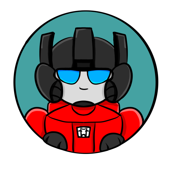 Peeking Sideswipe Sticker
