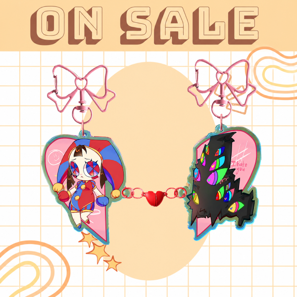 Pomni y Jax KEYCHAIN!
