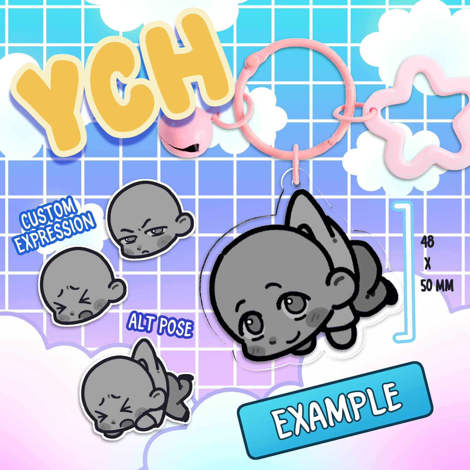 YCH - Hanging Acrylic Keychain