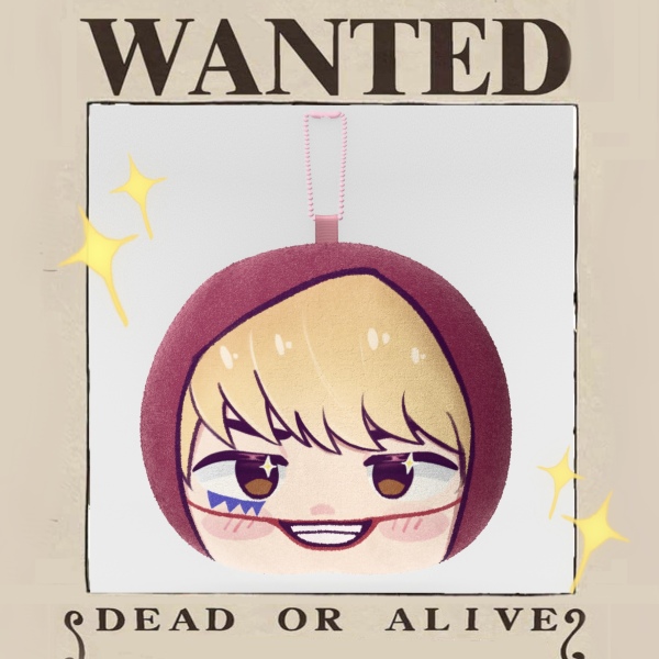 One piece Corazon Mochi Face Plush Keychain