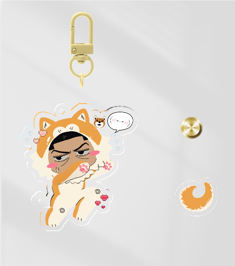 [GK] Ft. Tsukishima Tail-wagging Keychain