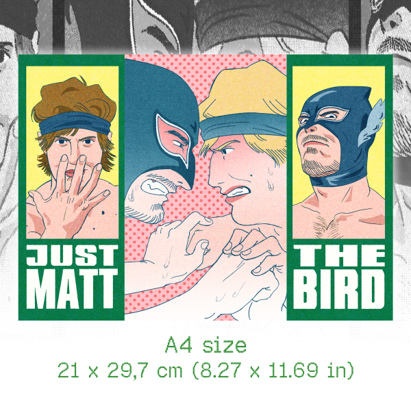 NTBTS * Wrestling A4 Print