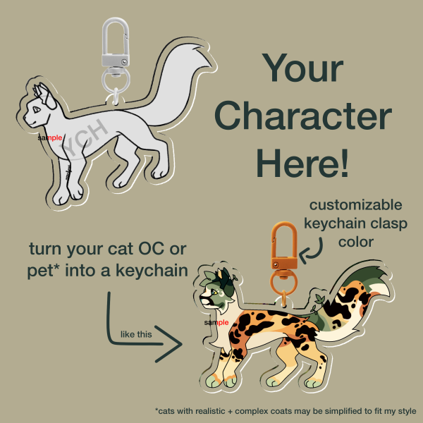 Cat YCH Keychain