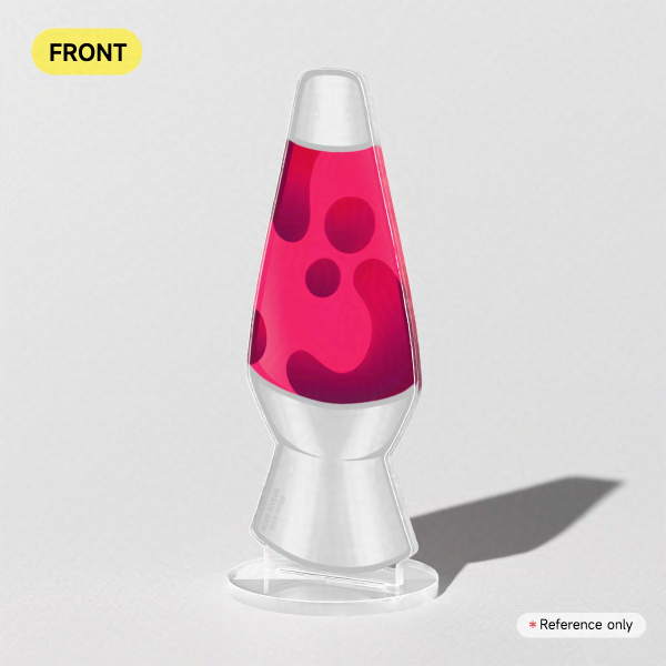 Neon Red 12CM Acrylic Lava Lamp