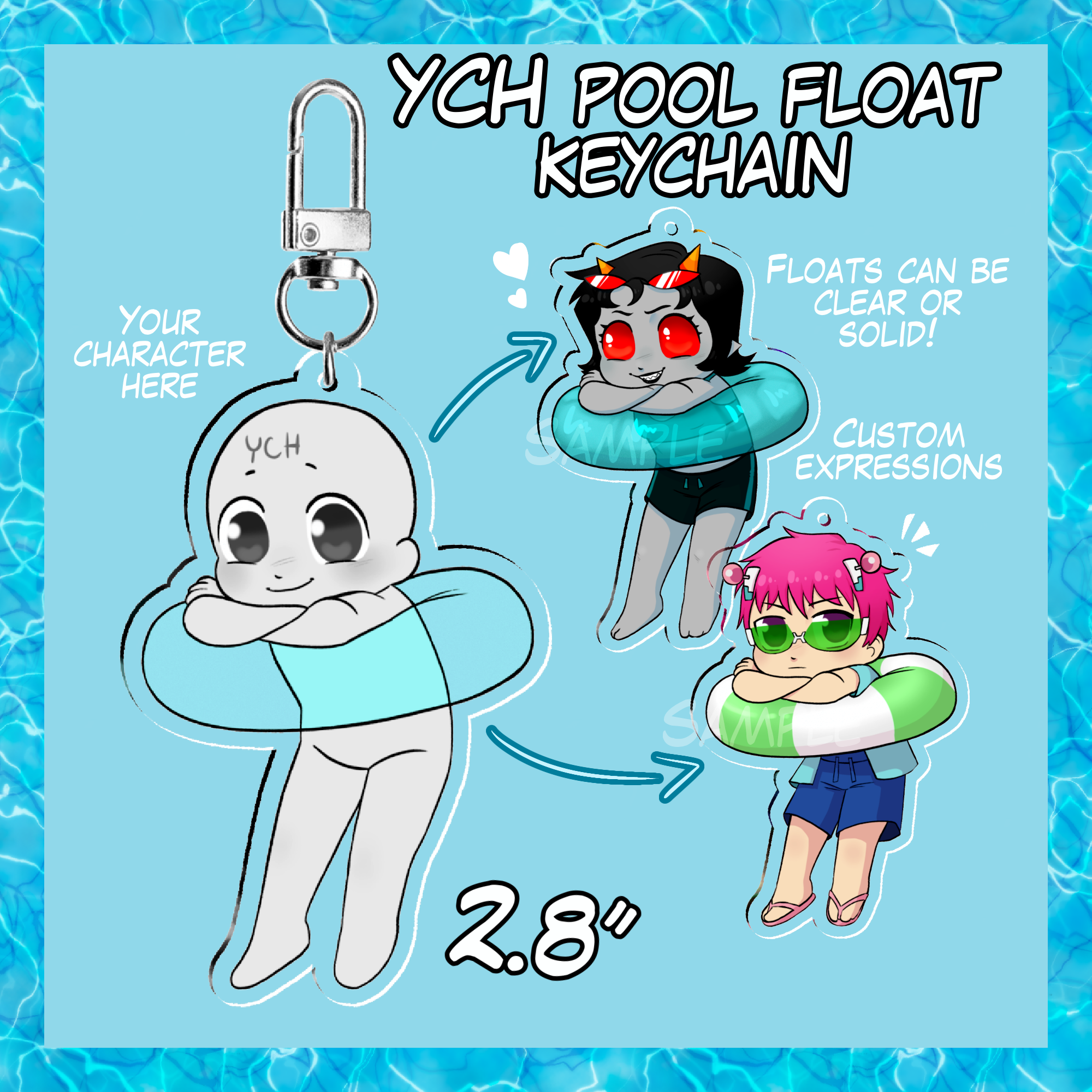 YCH Pool Float Keychain