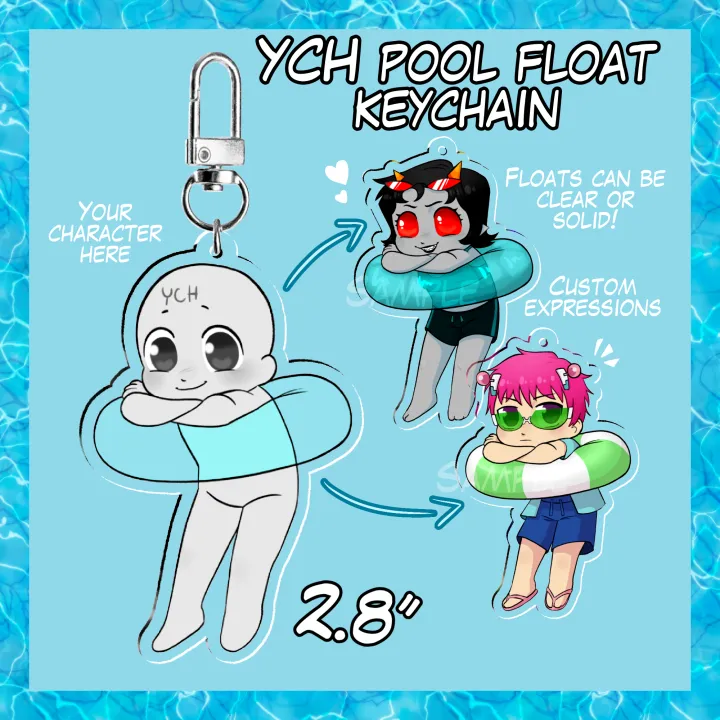 YCH Pool Float Keychain