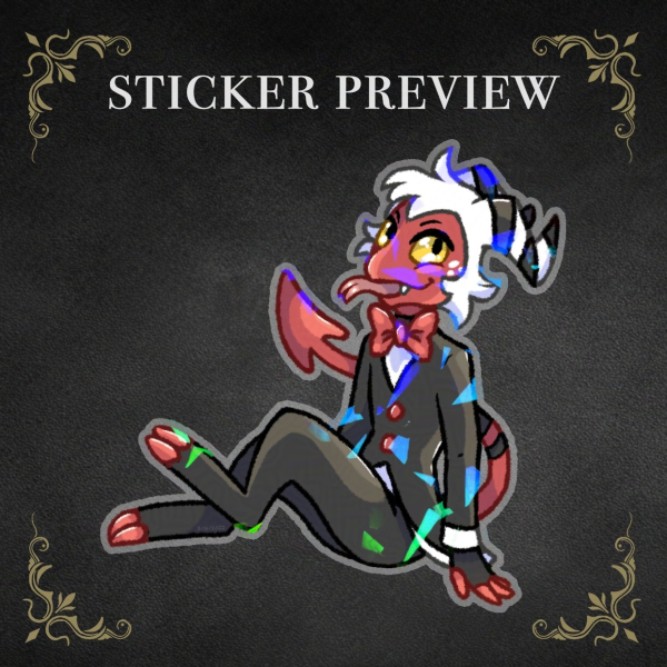 Moxxie - 3 Inch Holographic Sticker
