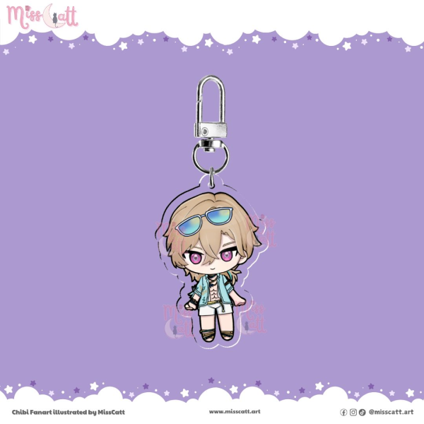 Honkai Star Rail | Aventurine Waveflair | Acrylic Keychain