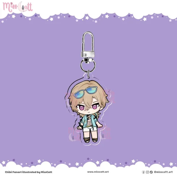 Honkai Star Rail | Aventurine Waveflair | Acrylic Keychain