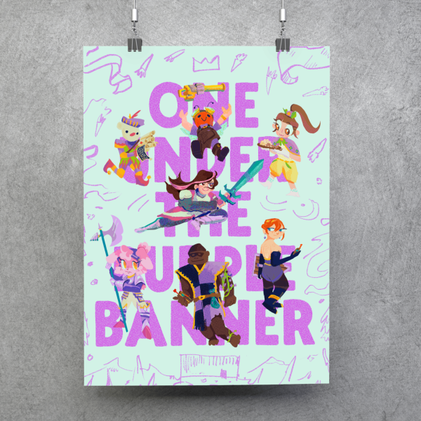 Purple Kingdom Poster - One Under The Purple Banner