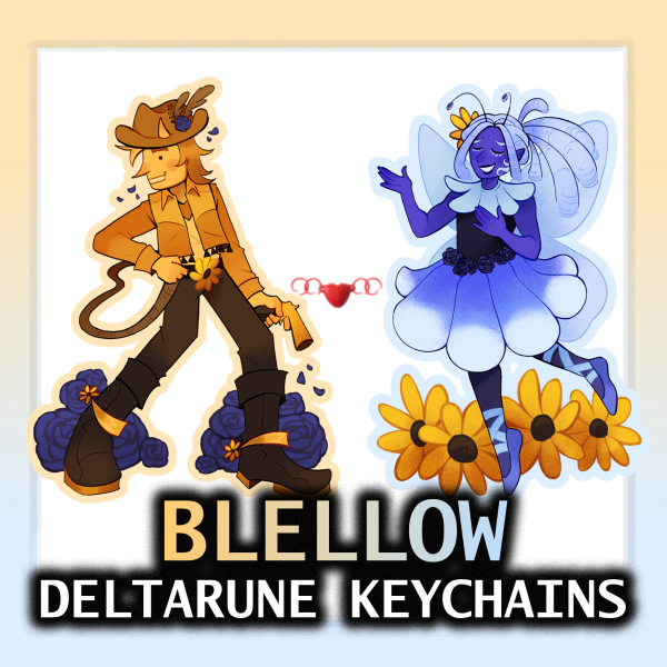 Blellow || Double Sided Magnetic Keychains [Deltarune]