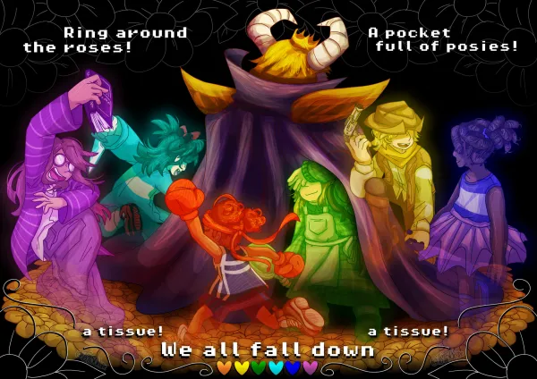 Fallen Humans & Asgore Poster