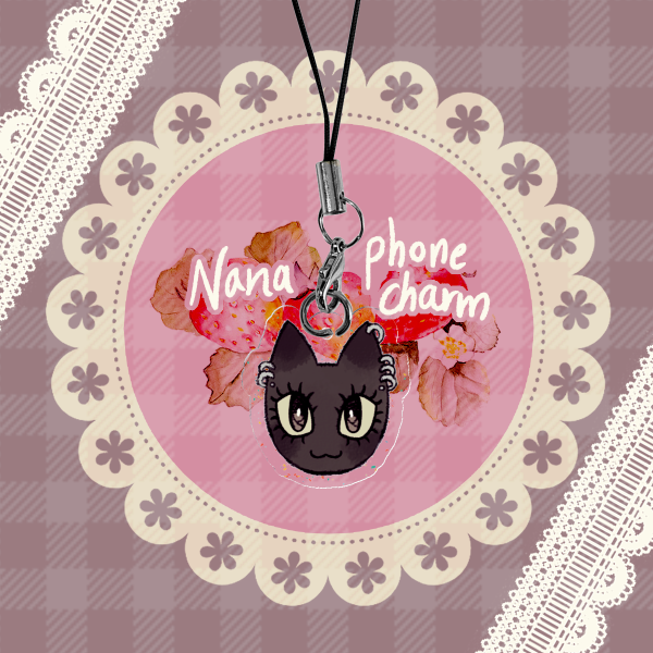 Nana Glitter Phone Charm