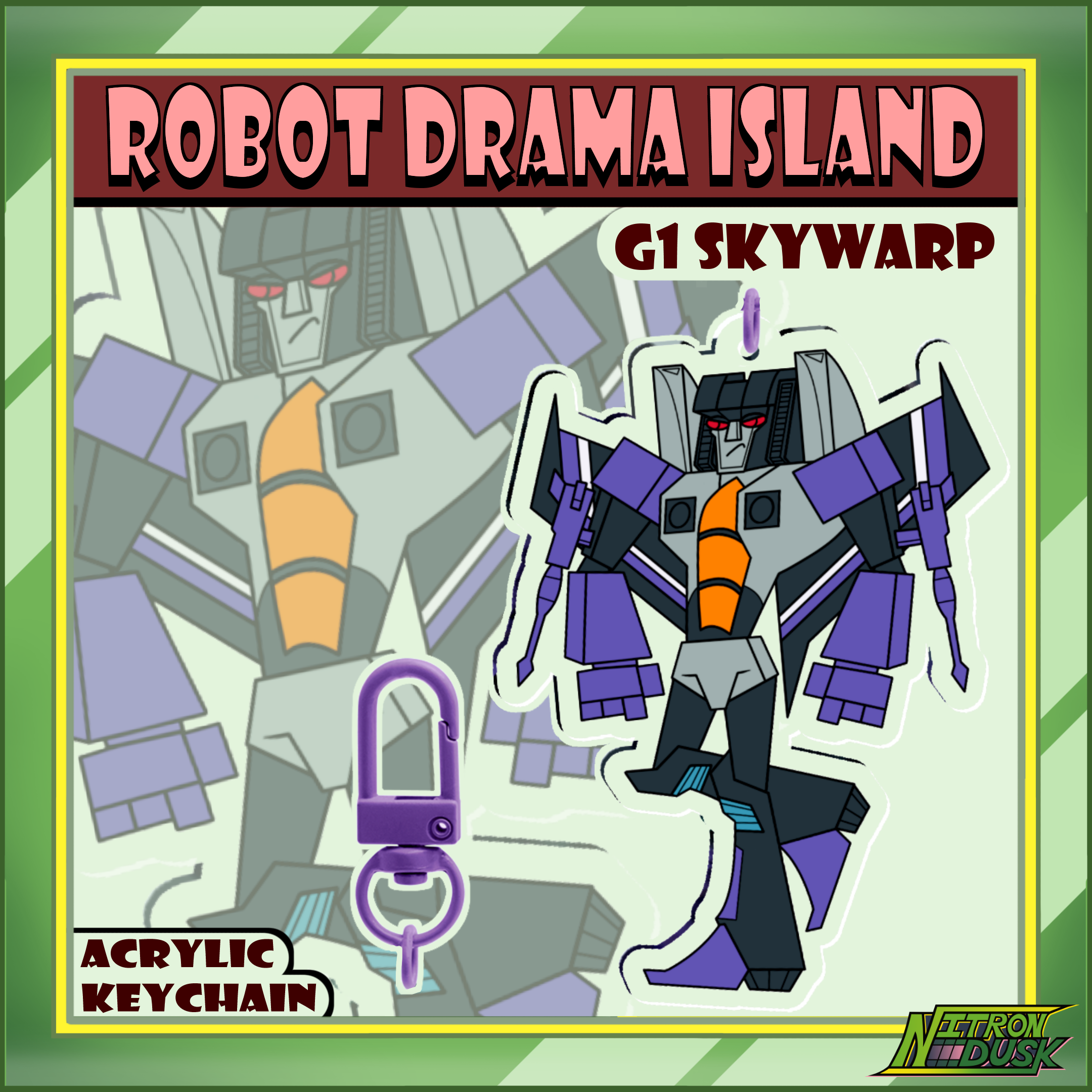 G1 Skywarp - Robot Drama Island - Acrylic Keychains