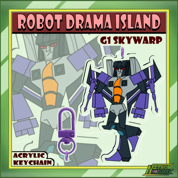 G1 Skywarp - Robot Drama Island - Acrylic Keychains
