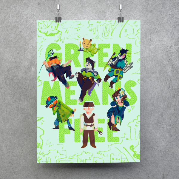 Green Kingdom Poster - Green Means Free