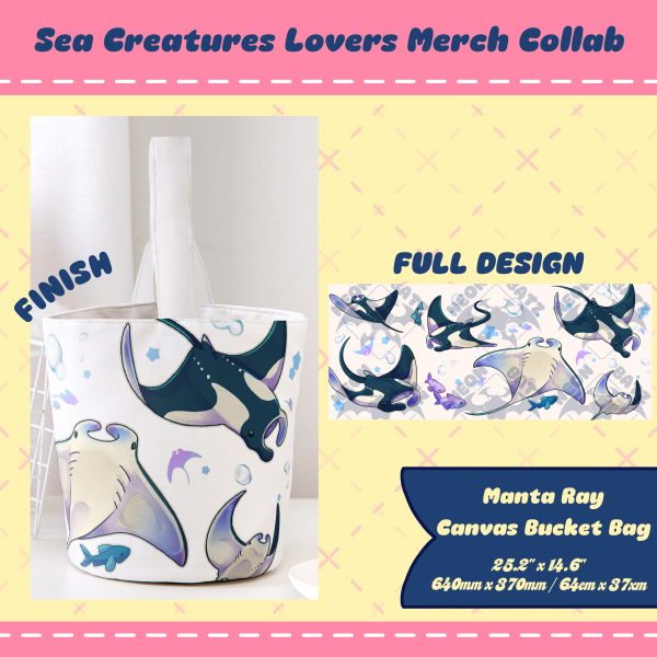 Manta Ray Parade │ Bucket Bag