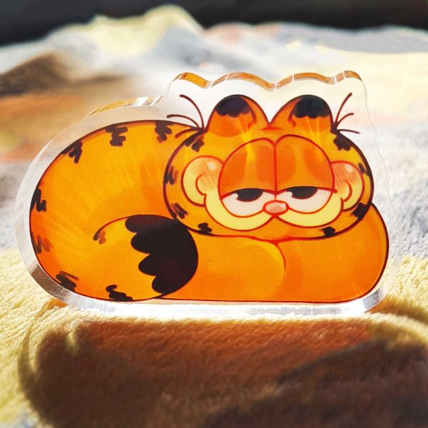 Loafing garfield standee