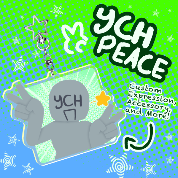 Peace Sign Keychain — YCH