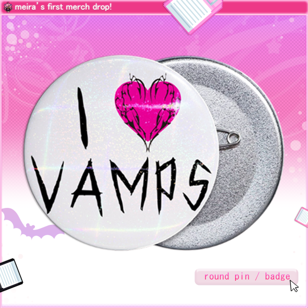 meira — i <3 vamps pin