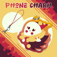 Clown ghost - Epoxy phone charm