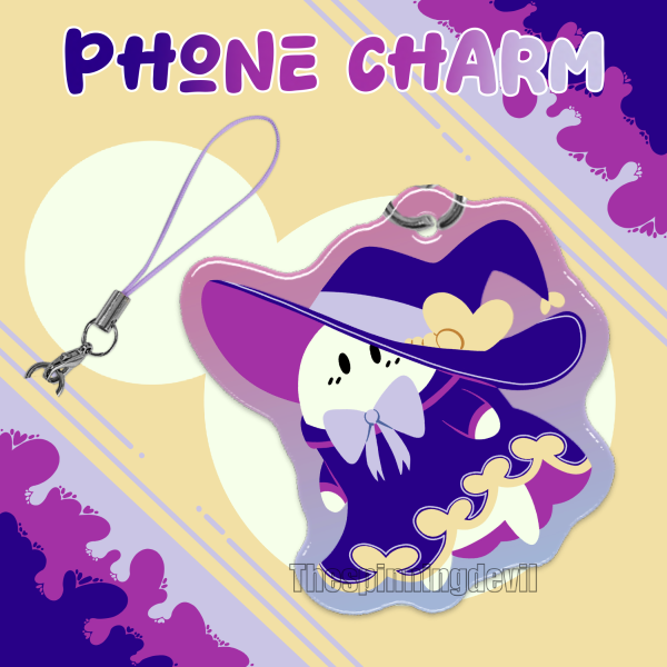 Witch ghost - Epoxy phone charm