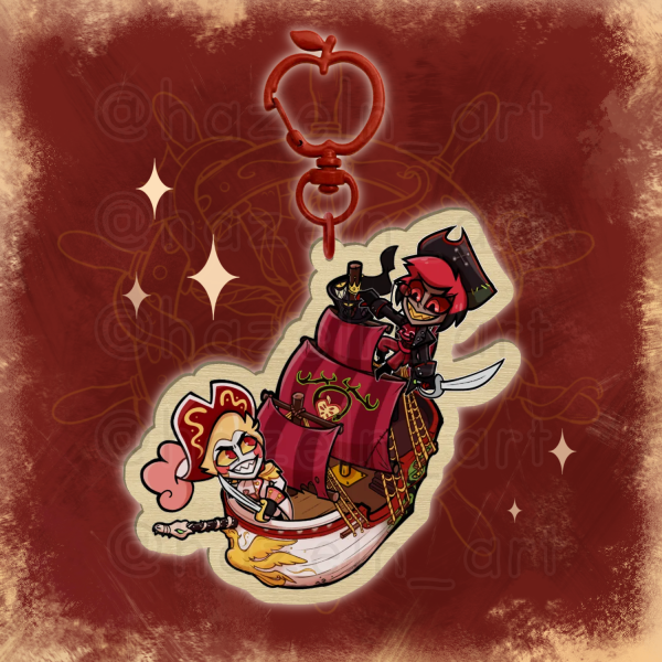 RadioApple Ship Keychain