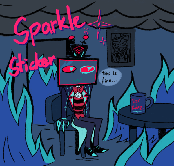 This is fine Vox - Sticker