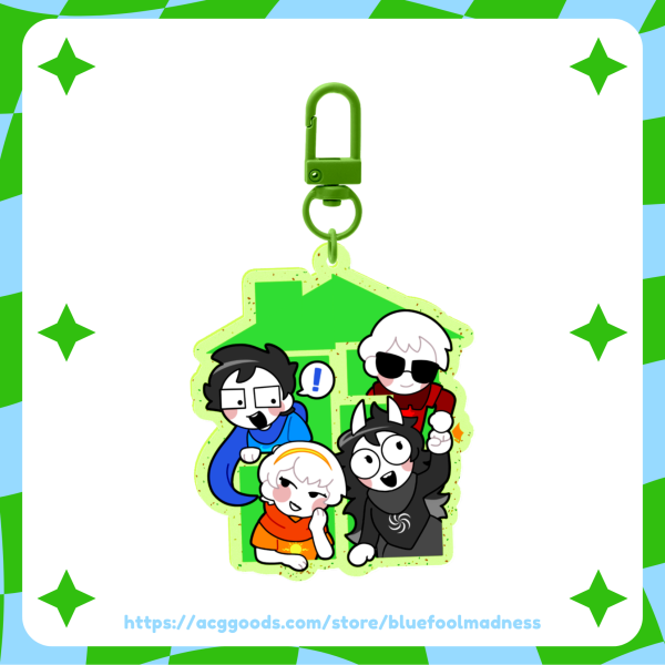 Beta Kids [HOMESTUCK] - Glitter Acrylic Keychain