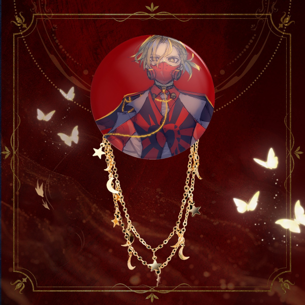 BadBoy Len Round Badge With Chains