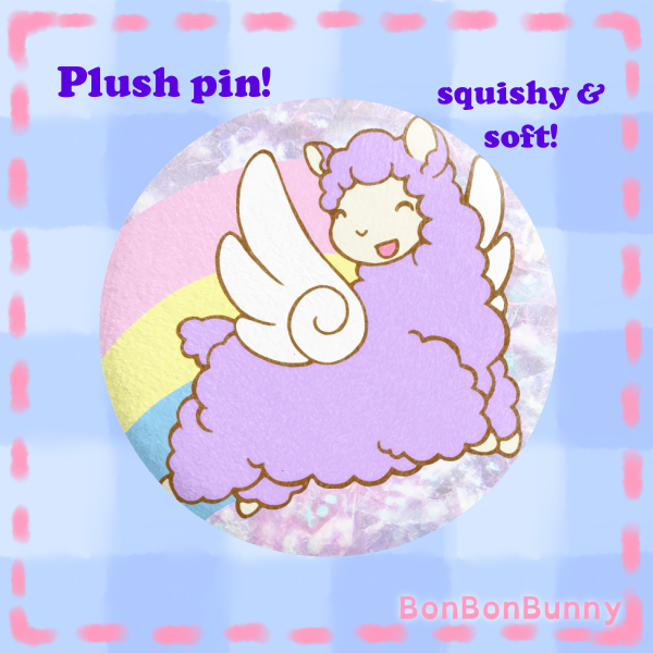 Alpacasus Plush Pin