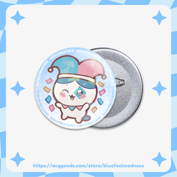 Jester Hachiware [CHIIKAWA] - Button Pin