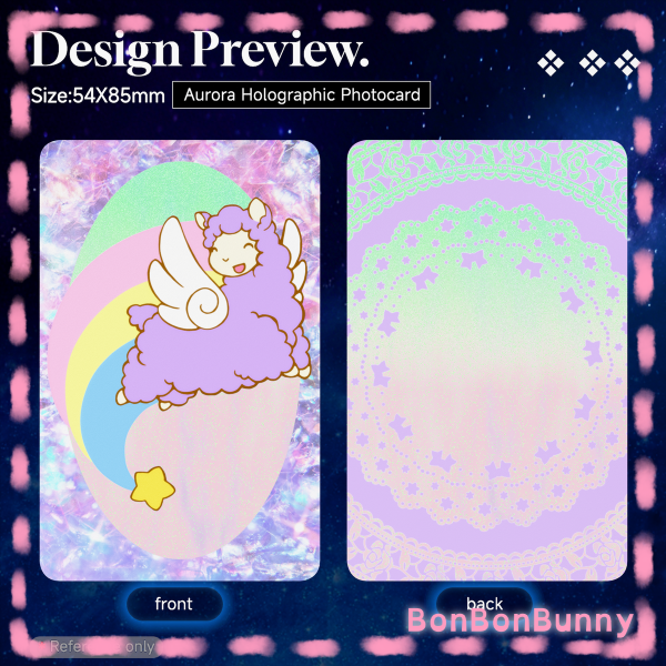 Alpacasus Rainbow Holo Trading Card