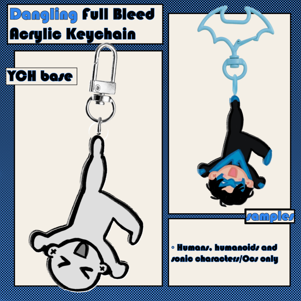 Dangling YCH Full Bleed Keychain