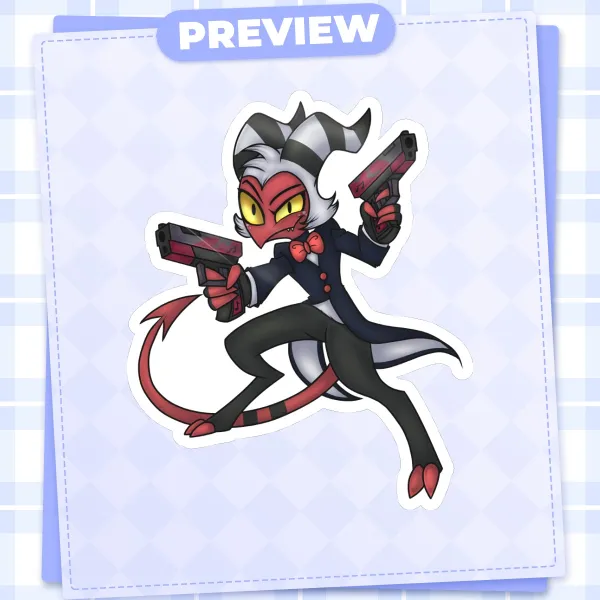 Moxxie Die Cut Sticker
