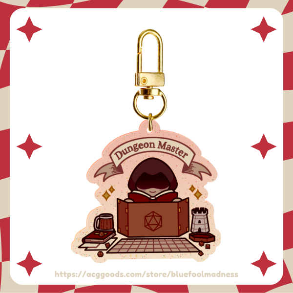 Dungeon Master - Glitter Acrylic Keychain
