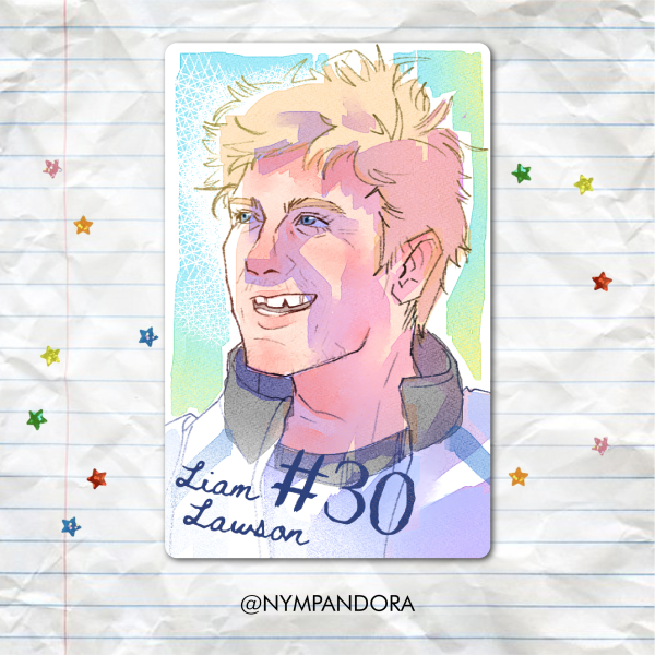 Liam Lawson F1 Aurora Holographic Photocard