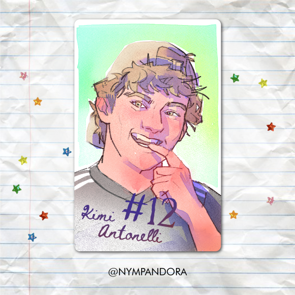 Kimi Antonelli F1 Aurora Holographic Photocard
