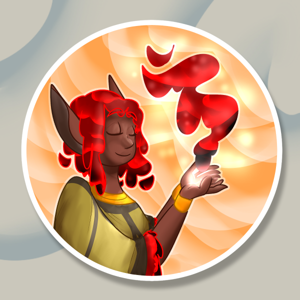 Torio's Magic holographic sticker