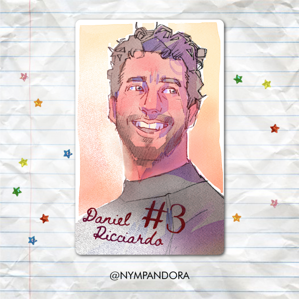 Daniel Ricciardo F1 Aurora Holographic Photocard