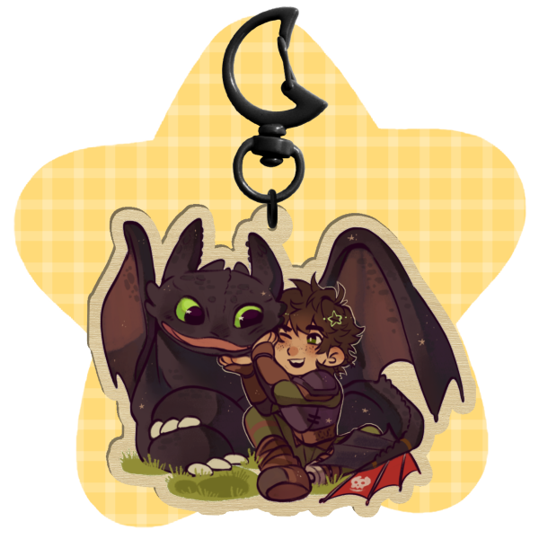 Hiccup and Thootless Keychain