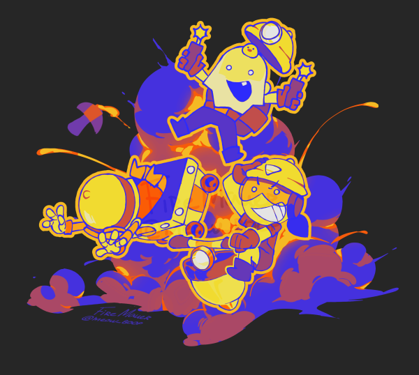 Kaboom Trio Sticker(89x79mm)