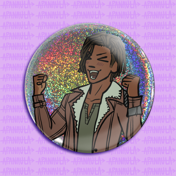 Louis YIPPEE Rainbow Holographic Badge